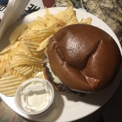 Wagon Wheel Cafe - Mushroom Swiss burger