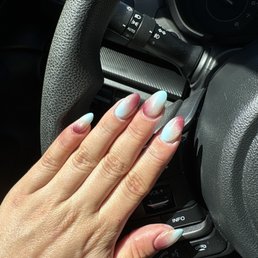Ombré with cat eye