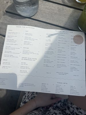 naminori fam MENU WEST VILLAGE — NAMI NORI