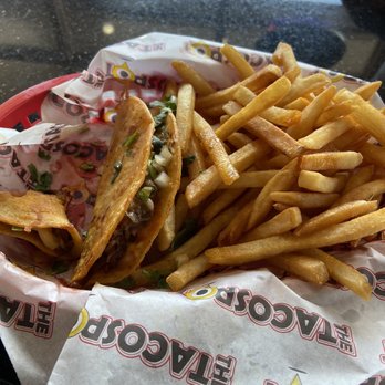 The Taco Spot - Tempe - Queso birria taco & fries 10/10 do not recommend - Tacos Near Me - Tempe, Arizona