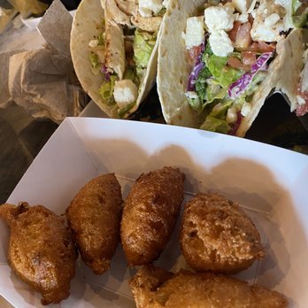 Wharf Casual Seafood - Hush puppies and fish tacos - Seafood Near Me - Dothan, Alabama Wharf Casual Seafood - Hush puppies and fish tacos - Seafood Near Me - Dothan, Alabama