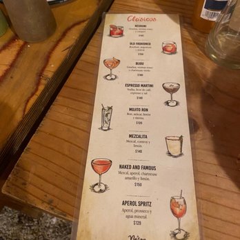 La Negra Tomasa - drink menu - Seafood Near Me - Tulum, ROO