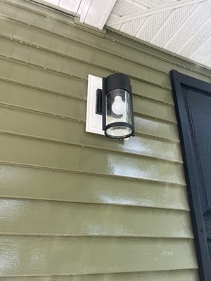 Outdoor Light fixtures - Outdoor Light fixture installed! Outdoor Light fixtures - Outdoor Light fixture installed!