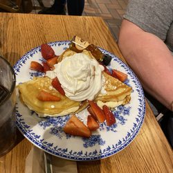 Cheesecake pancake stack
