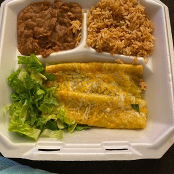 Bowles Burritos - Enchilada plate (to go) - Mexican Near Me - Kailua, Hawaii