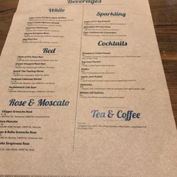 Fino Par - Drink menu