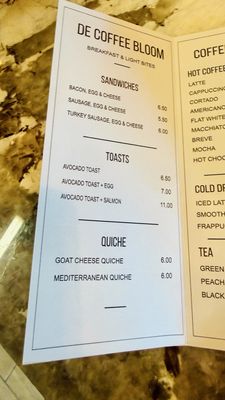 Menu photo 3 De Coffee Bloom Trinity, FL