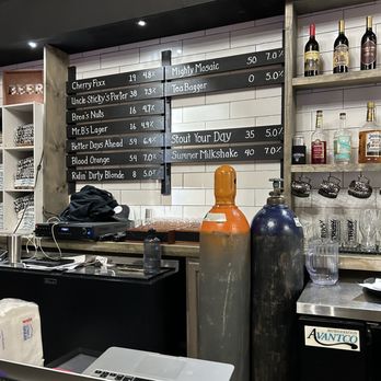 Bovino’s Brewery - a bar with a menu on the wall - Brewpubs Near Me - Stroudsburg, Pennsylvania
