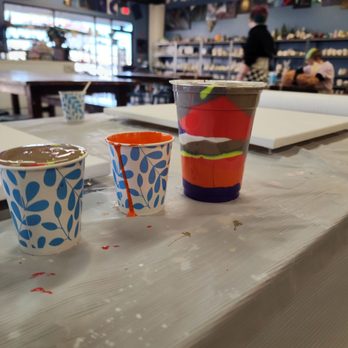 Kiln It - Paint layered before pour - Arts & Crafts Near Me - Albuquerque, New Mexico