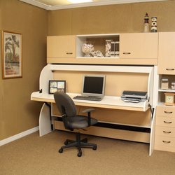 More Space Place Desk Bed in Natural Maple