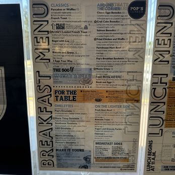 Pop's Corner - Breakfast menu - Breakfast & Brunch Near Me - Point Pleasant Beach, New Jersey