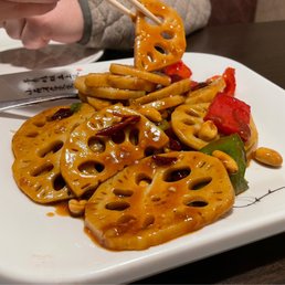 Lotus Root & Peanut with Dried Pepper宫保莲藕