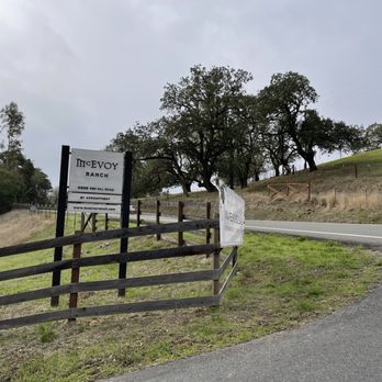 McEvoy Ranch - Sign leading to McAvoy Ranch Winery in Petaluma. - Wine Tasting Room Near Me - Petaluma, California