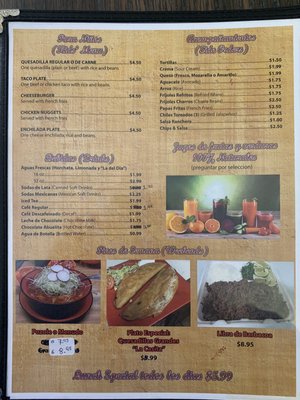 Menu photo 1 La Casita Pasadena, TX