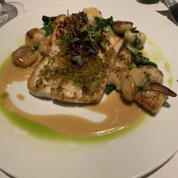SeaGuini - Opal Sands Resort - Chef's special with fish, broccoli I and little pillows of heaven Gnocchi - New American Near Me - Clearwater, Florida SeaGuini - Opal Sands Resort - Chef's special with fish, broccoli I and little pillows of heaven Gnocchi - New American Near Me - Clearwater, Florida