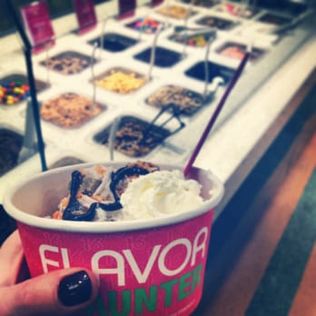 16 Handles - Salted Caramel with some whipped cream, chocolate syrup, coconut & butterfinger crumble #heaven - Desserts Near Me - New York, New York 16 Handles - Salted Caramel with some whipped cream, chocolate syrup, coconut & butterfinger crumble #heaven - Desserts Near Me - New York, New York