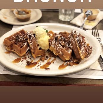 Turning Point - Sea salt Caramel waffles. - Breakfast & Brunch Near Me - Westfield, New Jersey