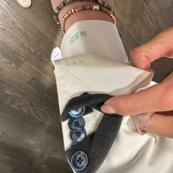 John's Dry Cleaners - bluE ORIGINAL buttons