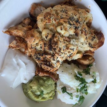 9Bar HNL - Forkwich with the everything scuffin and chicken carnitas for a $1 extra. - Coffee & Tea Near Me - Honolulu, Hawaii