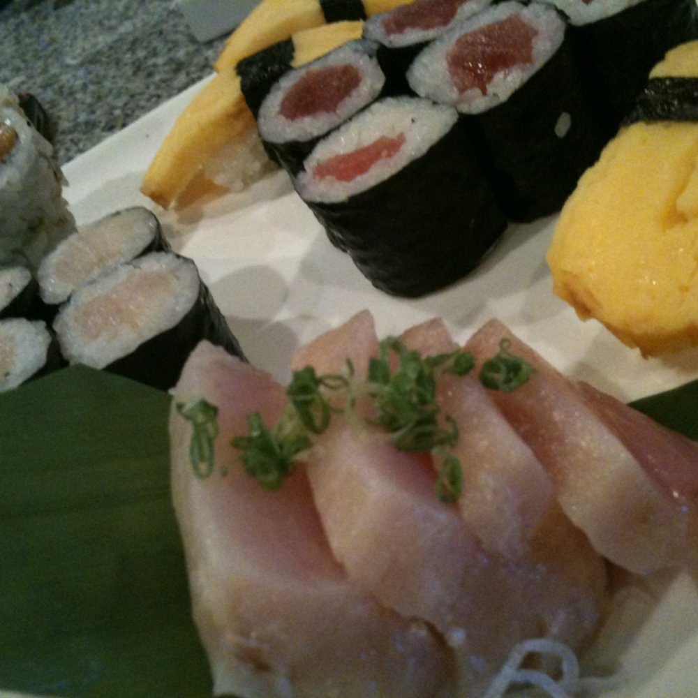 Sushi Factory - Three-roll lunch special with hamachi sashimi and tamago sushi - Sushi Bars Near Me - Jacksonville, Florida Sushi Factory - Three-roll lunch special with hamachi sashimi and tamago sushi - Sushi Bars Near Me - Jacksonville, Florida