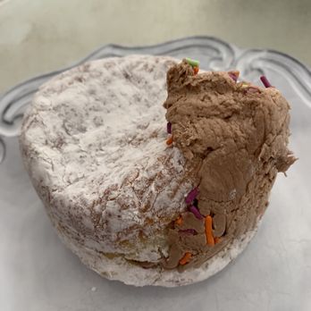 Neil’s Donuts - Powdered with chocolate cream filling - Donuts Near Me - Middletown, Connecticut Neil’s Donuts - Powdered with chocolate cream filling - Donuts Near Me - Middletown, Connecticut
