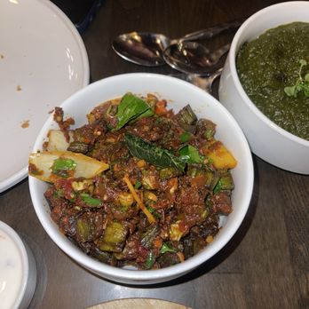 Dhanteraz Indian Fusion - Bhindi Masala (V & GF) - Indian Near Me - Chicago, Illinois