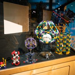 Scienceworks Hands-On Museum - K'Nex sculptures on display