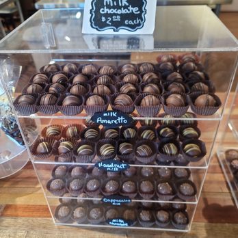 Brasstown Craft Chocolate - Milk chocolate bon bon selection #1 - Chocolatiers & Shops Near Me - Winston-Salem, North Carolina
