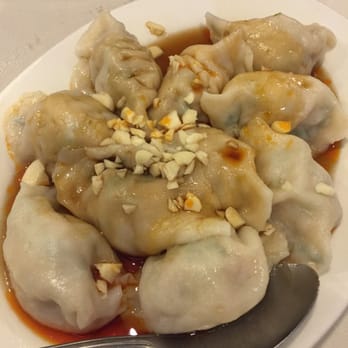 Dumpling Kitchen - Pork dumplings with chili oil - Chinese Near Me - San Francisco, California Dumpling Kitchen - Pork dumplings with chili oil - Chinese Near Me - San Francisco, California