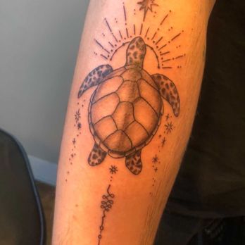 Pop's Tattoo - Patricia the turtle tattoo - Tattoo Near Me - Silver Spring, Maryland