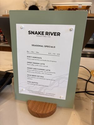 Menu photo 1 Snake River Roasting Company Jackson, WY Menu photo 1 Snake River Roasting Company Jackson, WY