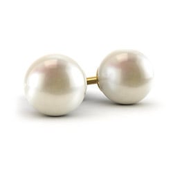Gold & Jewelry Direct - White Pearl Stud Earrings