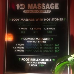 Menu of services