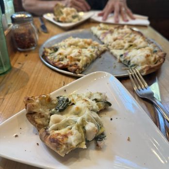 Moondog Cafe & Bakery - White seafood pizza - Cafes Near Me - Key West, Florida