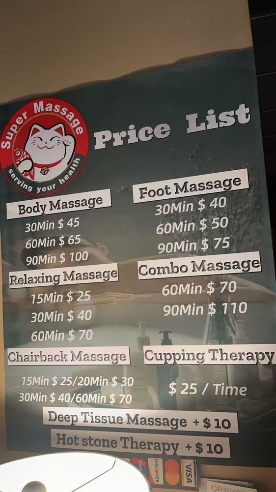 Super Massage Westminster Logo