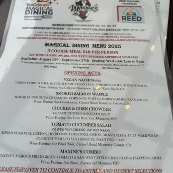 Maxine's On Shine - Menu - New American Near Me - Orlando, Florida Maxine's On Shine - Menu - New American Near Me - Orlando, Florida