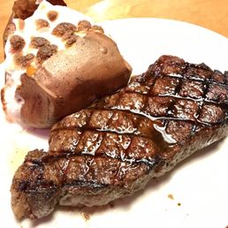NY Strip & loaded sweet potato NY Strip & loaded sweet potato