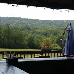 The Hilltop Bar & Grill - View from sitting at the outside patio bar!