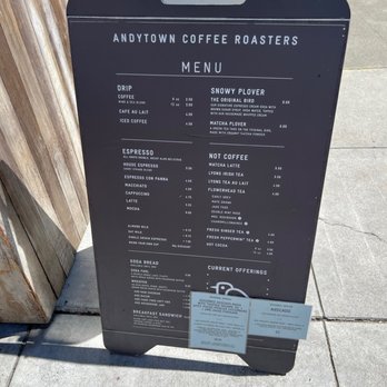 Andytown Coffee Roasters - (Aug 2022) Menu - Coffee Roasteries Near Me - San Francisco, California Andytown Coffee Roasters - (Aug 2022) Menu - Coffee Roasteries Near Me - San Francisco, California