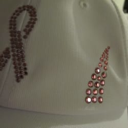 Breast cancer ribbon cap
