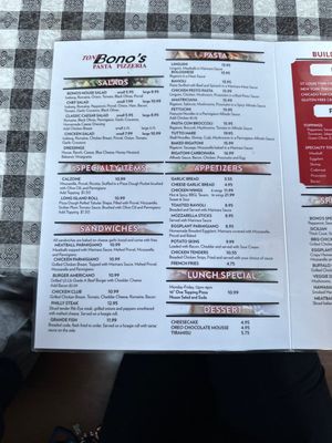 Menu photo 2 Bono's Pizzeria Saint Louis, MO Menu photo 2 Bono's Pizzeria Saint Louis, MO