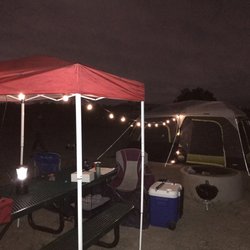 Tijuana River Valley - Tent set up