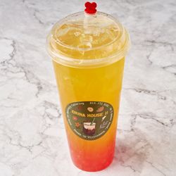 China House Restaurant - Mango tea with strawberry popping