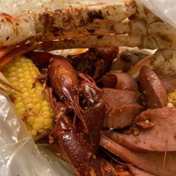 Crazy Crab - Crawfish and shrimp bag with sausage, corn, and potatoes - Seafood Near Me - Southfield, Michigan