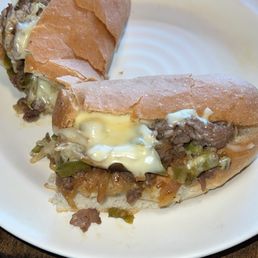 4. Philly Steak and Cheese with Onions, Peppers and Mushrooms