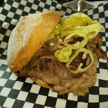 Knuckle Sandwich - Chicago Italian Beef Sandwich is bland; I'd ask for a side of au jus and or one of their aiolis or their sriracha ketchup. - Poutineries Near Me - Toronto, Ontario