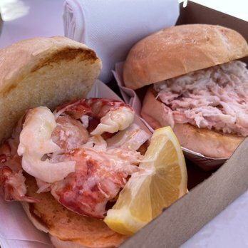 The Clam Shack - Lobster Roll Sandwich + Crab Roll Sandwich - Seafood Near Me - Kennebunk, Maine