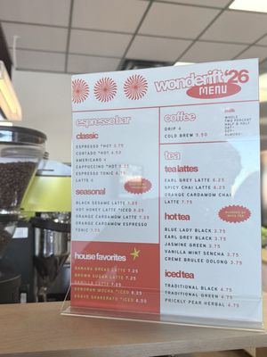 Menu photo 4 Wonderift Coffee Phoenix, AZ