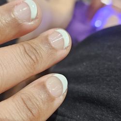 US Nails & Spa - Gel mani and in the middle of a gel pedi