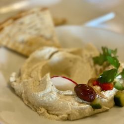 Apollonia Grill - University Park - Delicious in-house made hummus with GLUTEN FREE pitas!